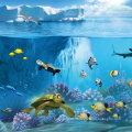 Foshan Good Price Design Underwater World Wall Tiles 3D